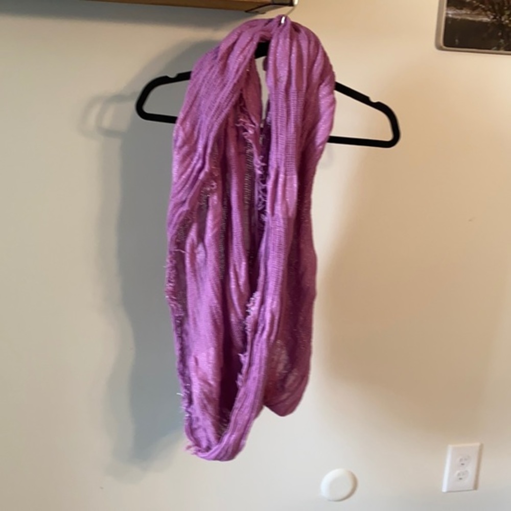 Target Infinity Scarf Purple with silver accents